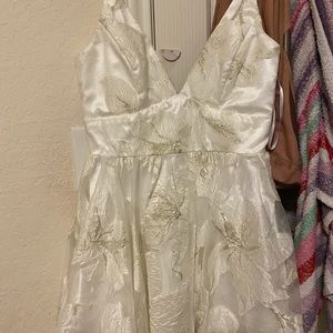 Short white hoco dress